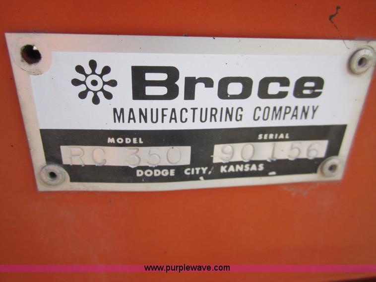image for item 6442 2000 Broce RC-350 self propelled broom