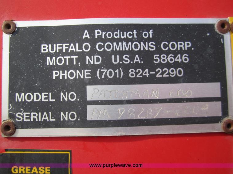 image for item 6444 1998 Patchman 600 pothole patcher