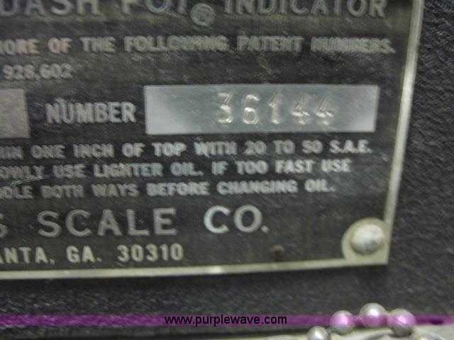 image for item 1972 Webb 30 ton scale
