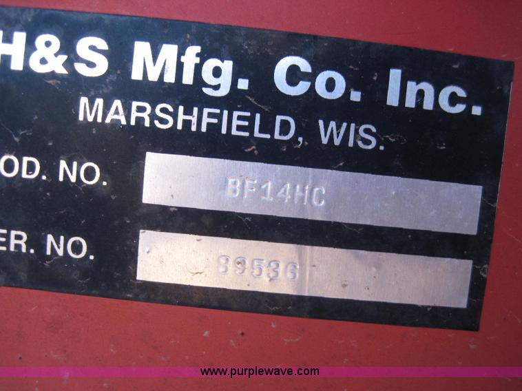 image for item 2016 H&S BF14HC 14 wheel hay rake