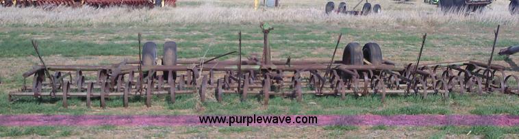 image for item 2022 Shop built 24' six section spring tooth drag harrow