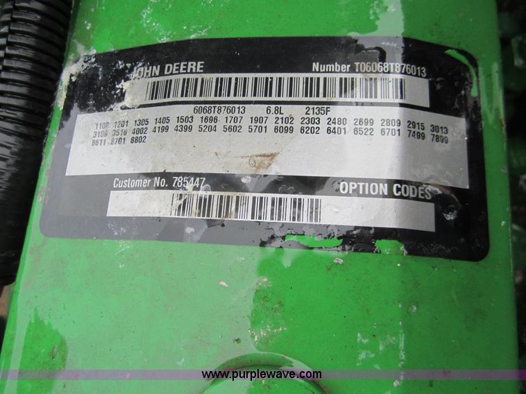 image for item 2972 John Deere 6.8L diesel irrigation engine