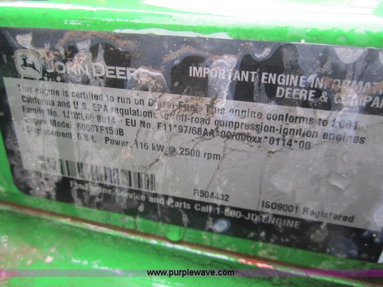 image for item 2972 John Deere 6.8L diesel irrigation engine