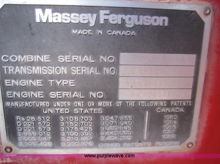 image for item 2978 1983 Massey-Ferguson 860 combine