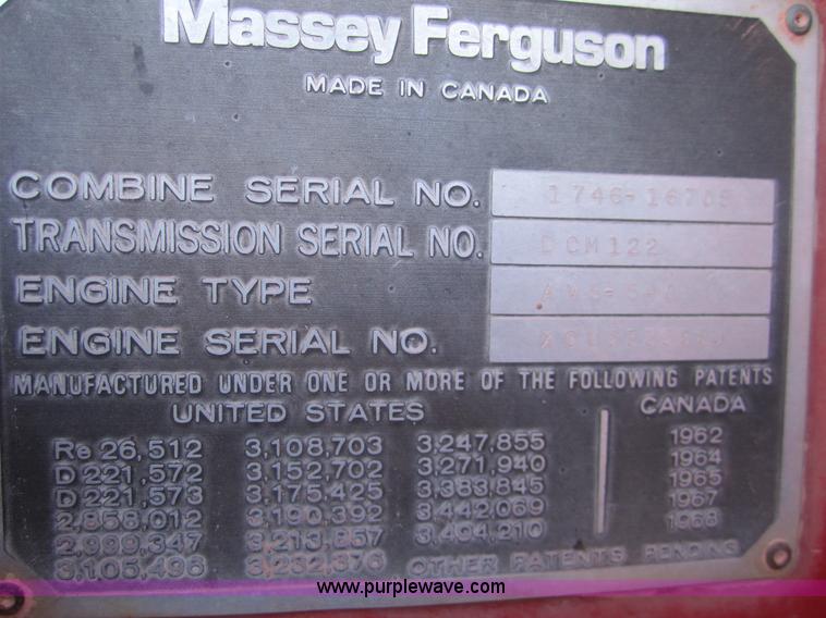 image for item 2978 1983 Massey-Ferguson 860 combine