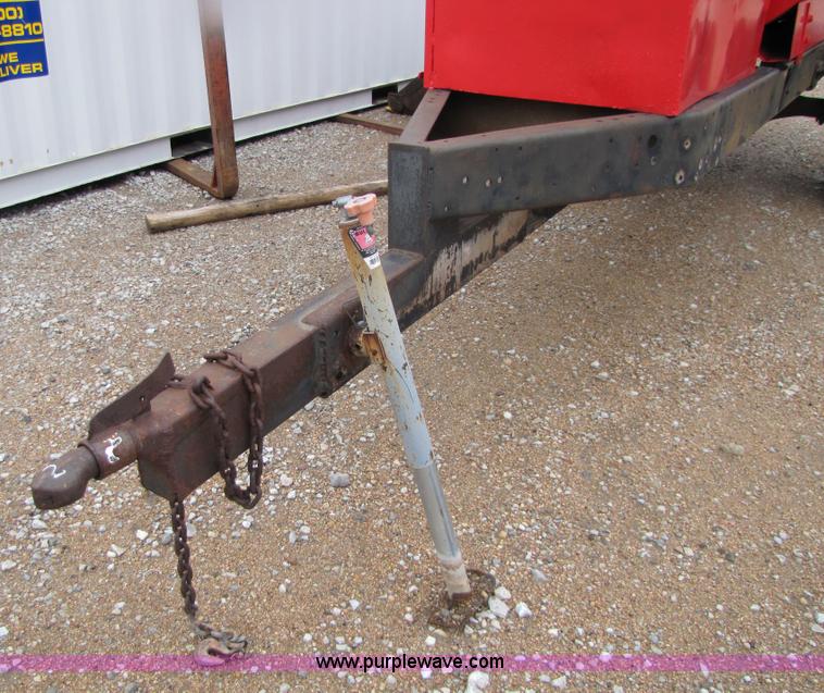 image for item 2464 1,000 gallon fuel tank on shop built trailer