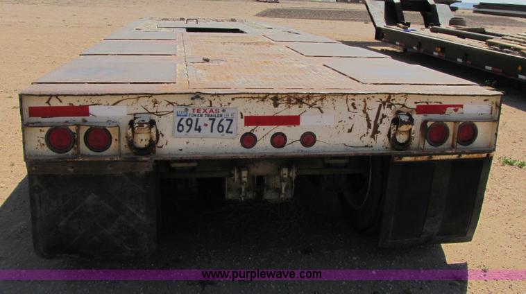 image for item 3476 1988 Trail King 50 ton folding trailer
