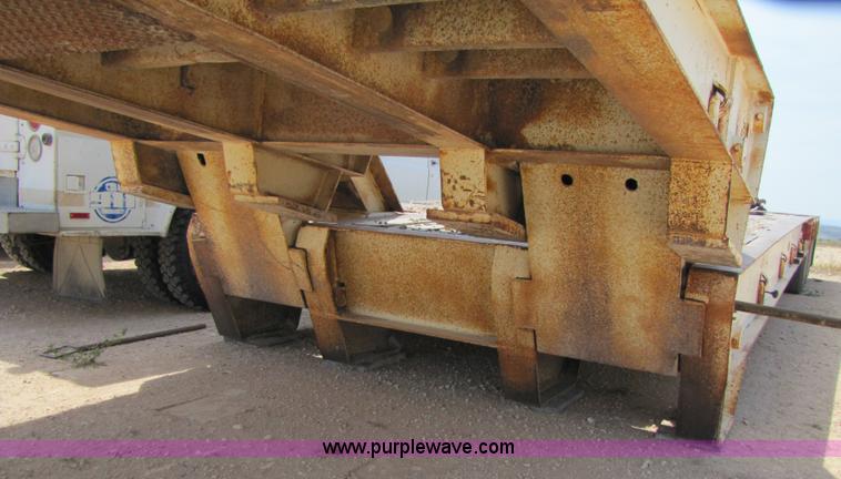 image for item 3476 1988 Trail King 50 ton folding trailer