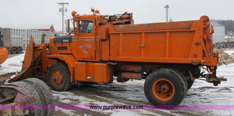 image for item 4040 1966 Oshkosh M 4827G snow plow/spreader truck