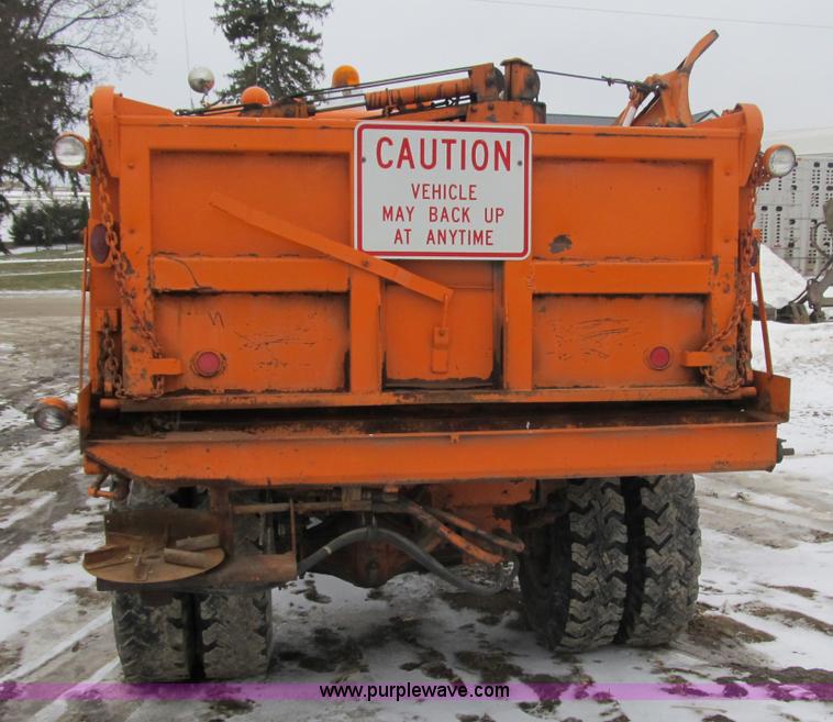 image for item 4040 1966 Oshkosh M 4827G snow plow/spreader truck
