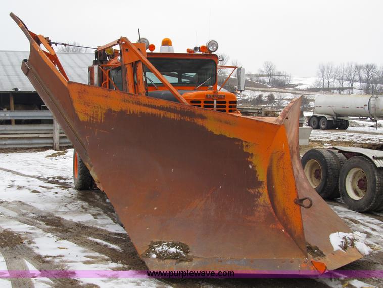 image for item 4040 1966 Oshkosh M 4827G snow plow/spreader truck