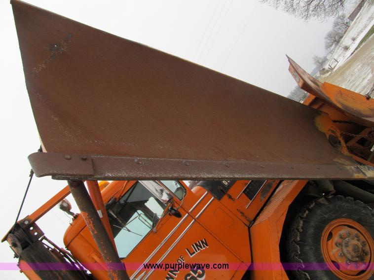 image for item 4040 1966 Oshkosh M 4827G snow plow/spreader truck