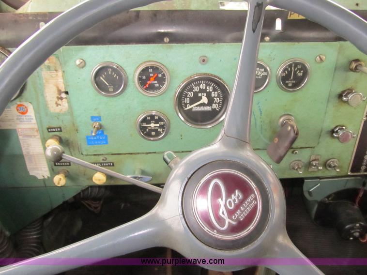 image for item 4040 1966 Oshkosh M 4827G snow plow/spreader truck