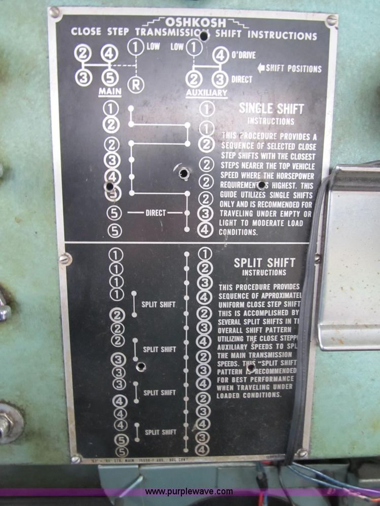 image for item 4040 1966 Oshkosh M 4827G snow plow/spreader truck