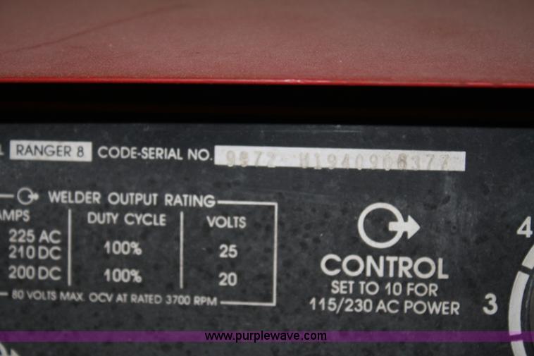 image for item 4825 Lincoln Ranger 8 welder