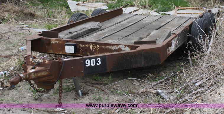 image for item 4826 1990 homemade tandem axle trailer