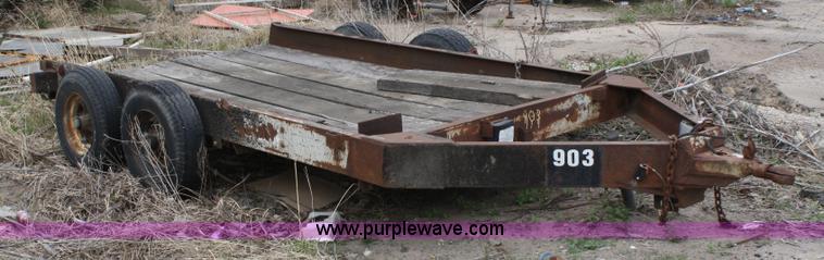 image for item 4826 1990 homemade tandem axle trailer