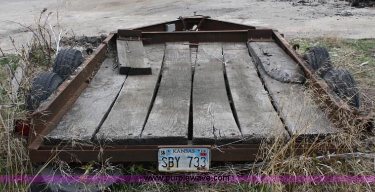 image for item 4826 1990 homemade tandem axle trailer