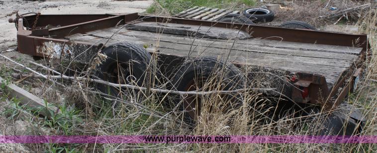 image for item 4826 1990 homemade tandem axle trailer