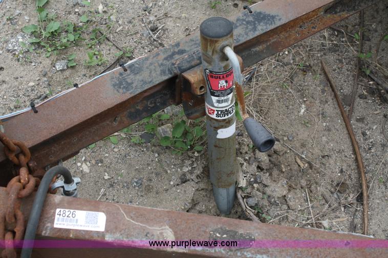 image for item 4826 1990 homemade tandem axle trailer