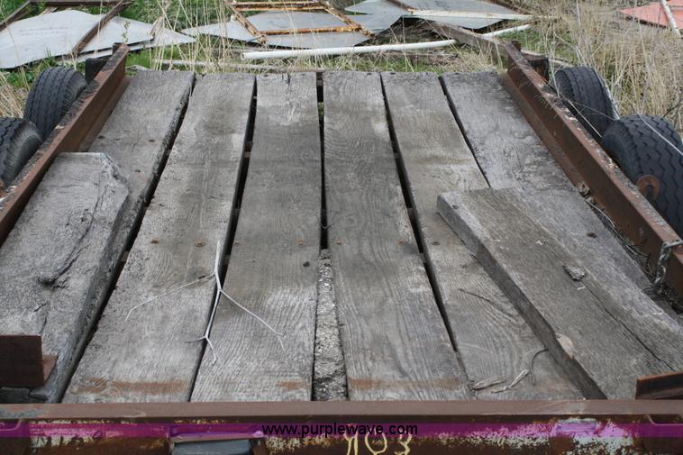 image for item 4826 1990 homemade tandem axle trailer