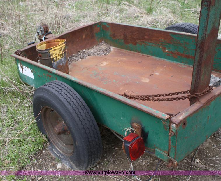image for item 4829 Shop built single axle trailer
