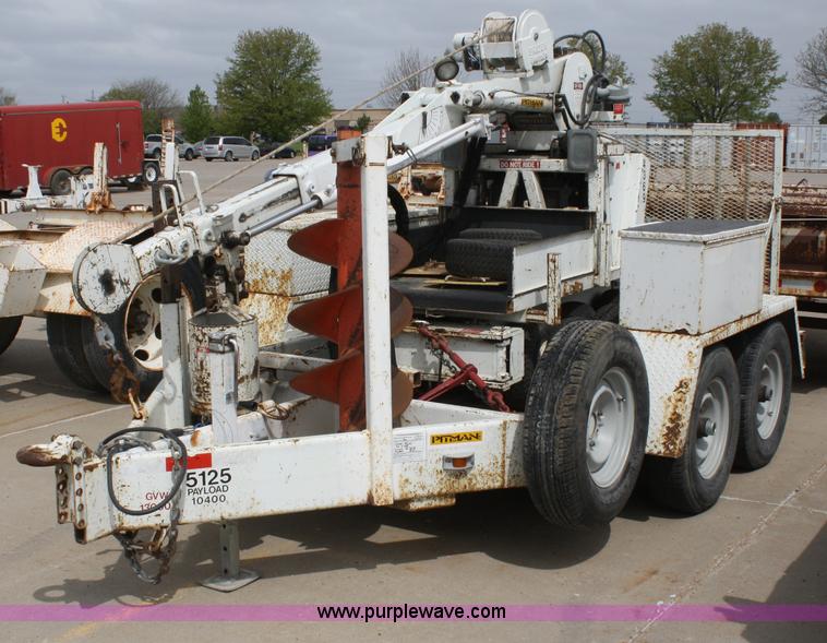 image for item 4844 1999 Sd Pitman mobile drill derrick with trailer