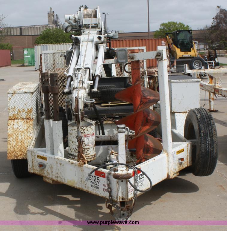 image for item 4844 1999 Sd Pitman mobile drill derrick with trailer