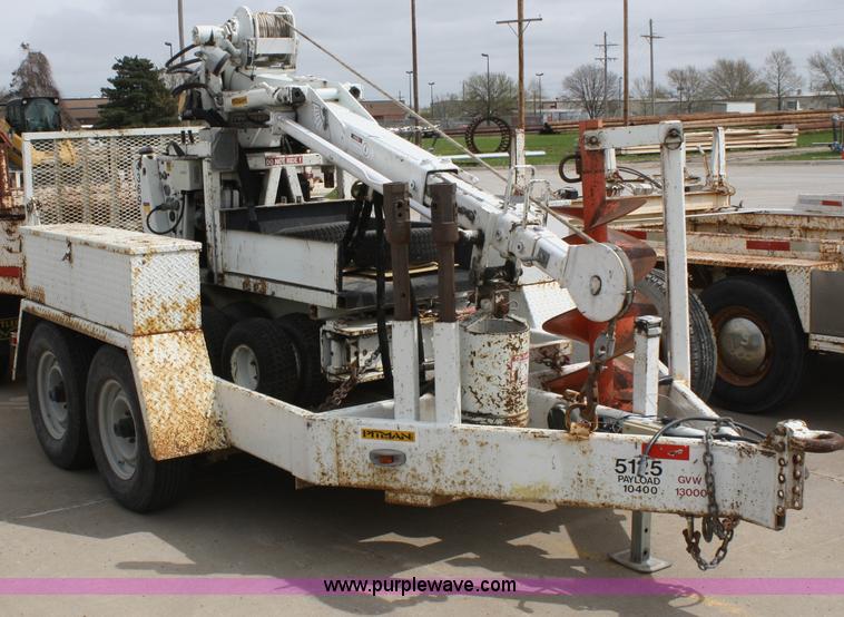 image for item 4844 1999 Sd Pitman mobile drill derrick with trailer