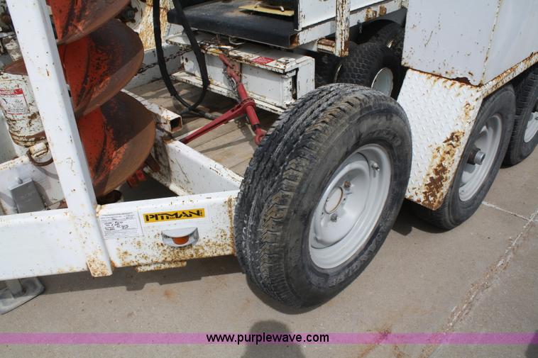 image for item 4844 1999 Sd Pitman mobile drill derrick with trailer