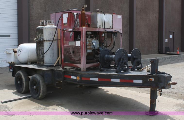 image for item 4861 Hotsy 9248LP hot water pressure washer on trailer