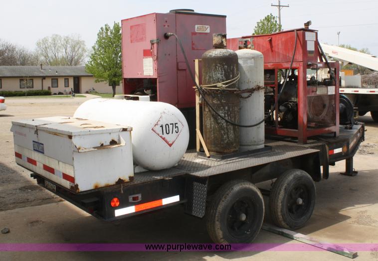 image for item 4861 Hotsy 9248LP hot water pressure washer on trailer