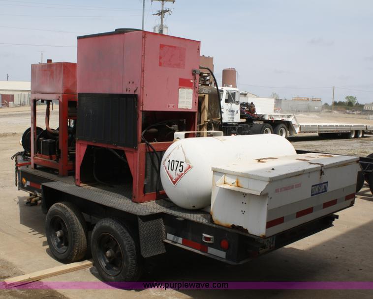 image for item 4861 Hotsy 9248LP hot water pressure washer on trailer