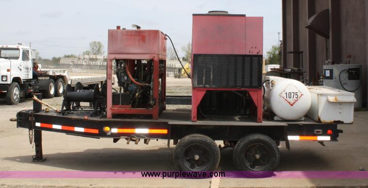 image for item 4861 Hotsy 9248LP hot water pressure washer on trailer