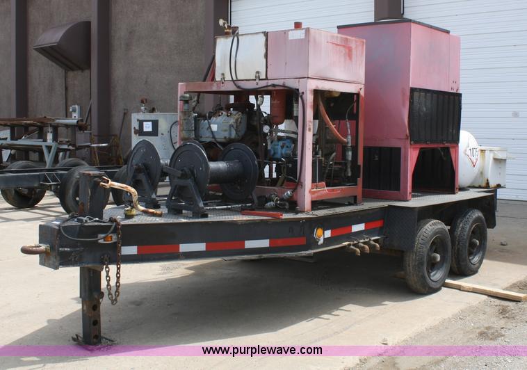 image for item 4861 Hotsy 9248LP hot water pressure washer on trailer