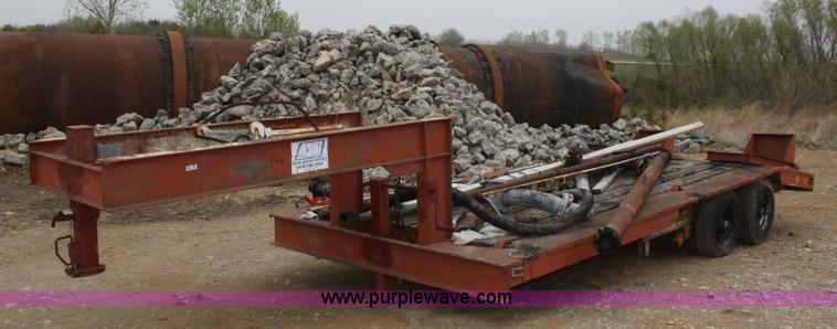 image for item 4874 1975 Gene tandem axle goose neck trailer