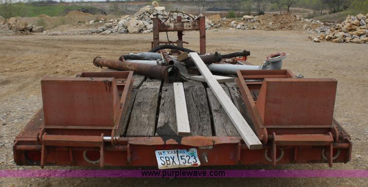 image for item 4874 1975 Gene tandem axle goose neck trailer