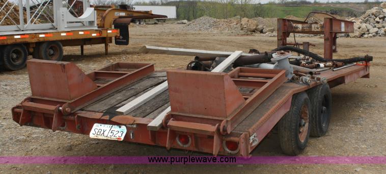 image for item 4874 1975 Gene tandem axle goose neck trailer