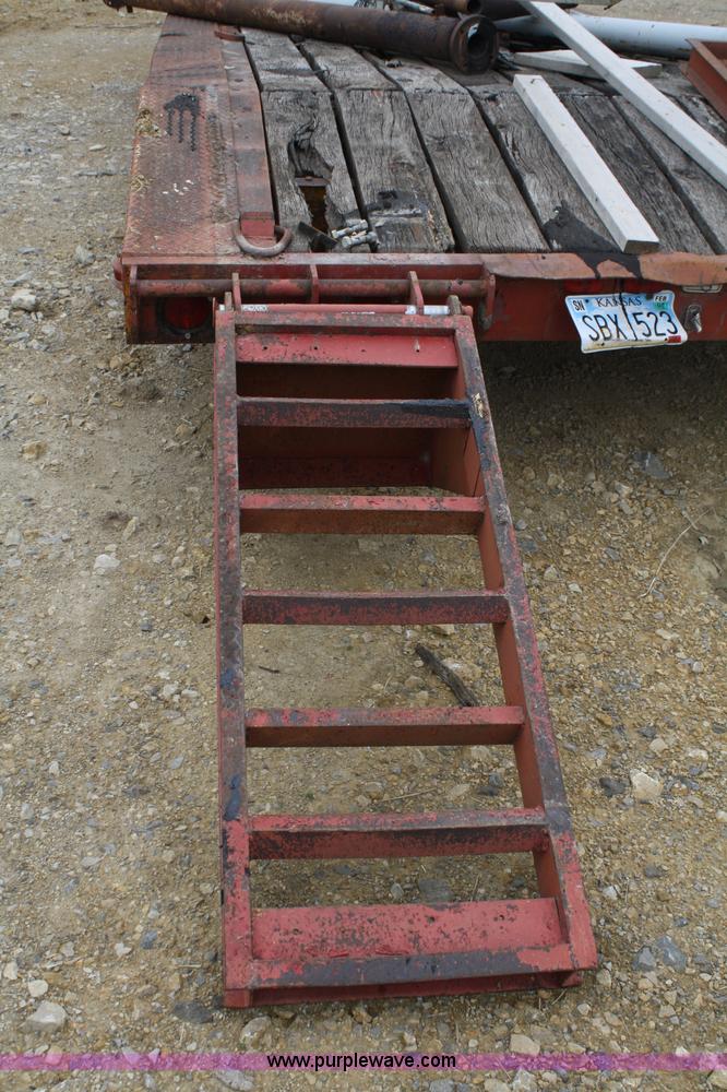 image for item 4874 1975 Gene tandem axle goose neck trailer