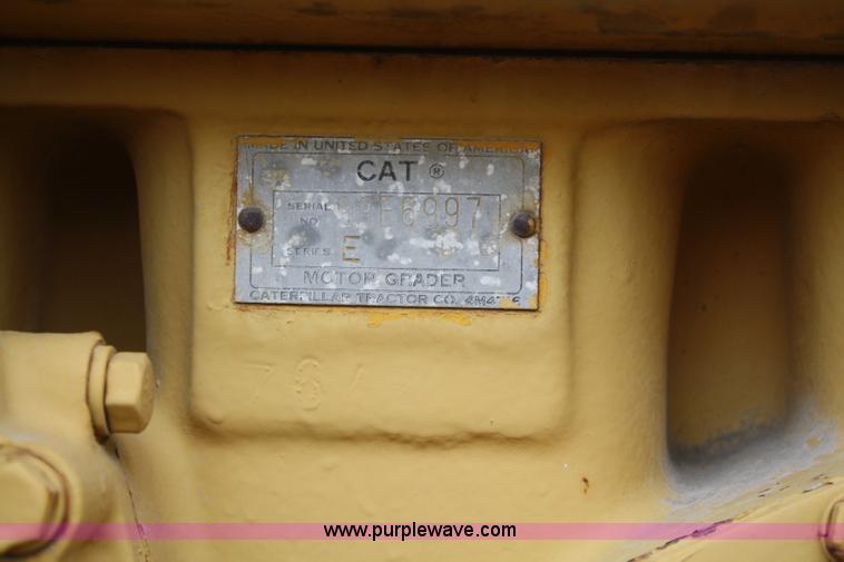 image for item 4879 1963 Caterpillar Series E No. 12 motor grader