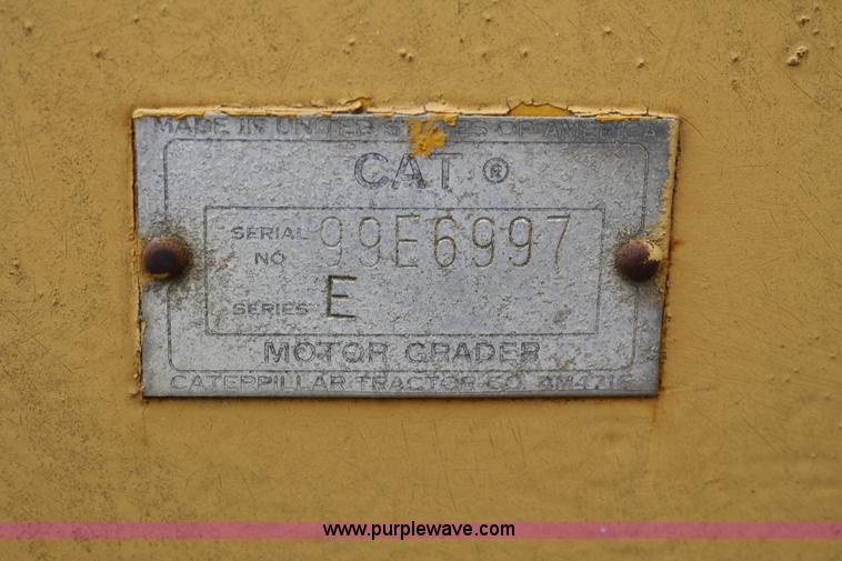 image for item 4879 1963 Caterpillar Series E No. 12 motor grader