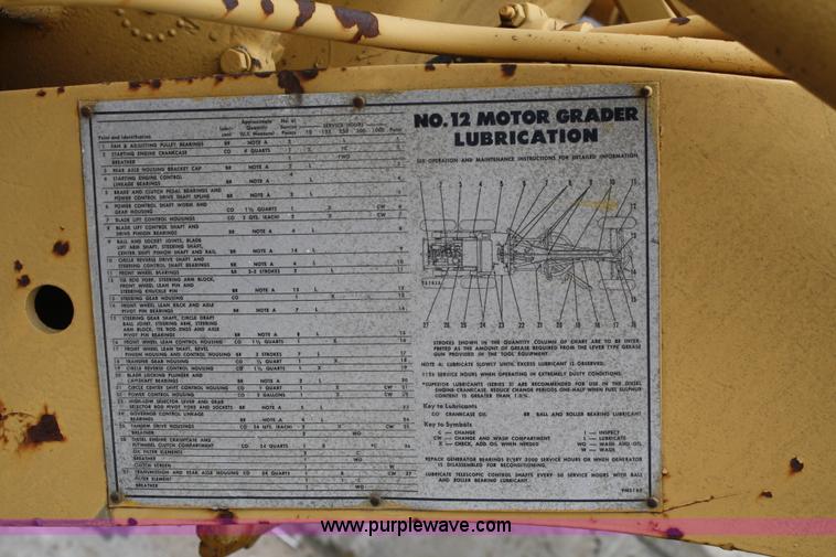image for item 4879 1963 Caterpillar Series E No. 12 motor grader