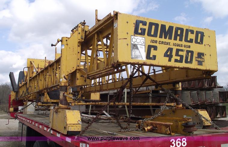 image for item 5391 2002 Gomaco C450 bridge deck finisher