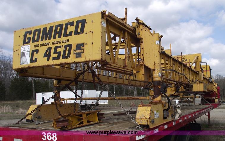 image for item 5391 2002 Gomaco C450 bridge deck finisher