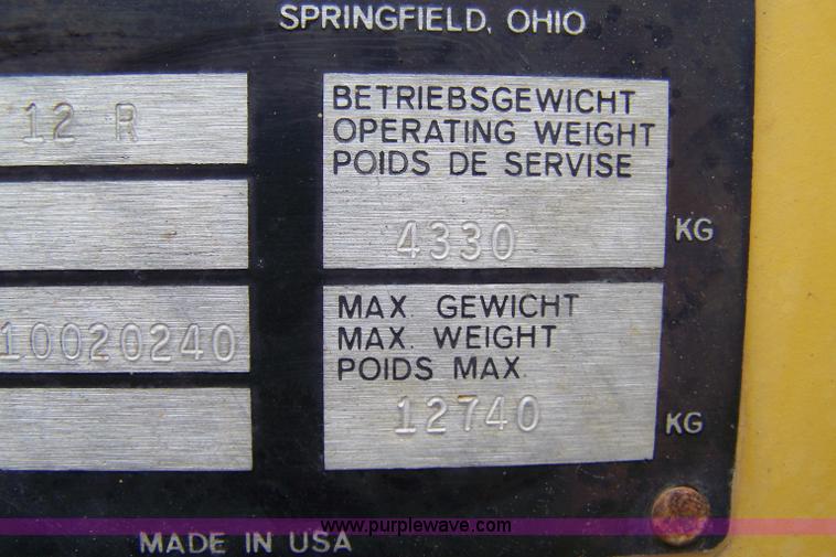 image for item 7364 1989 Bomag BW12-R rubber tire roller