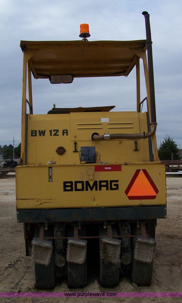 image for item 7365 1988 Bomag BW12R rubber tire roller