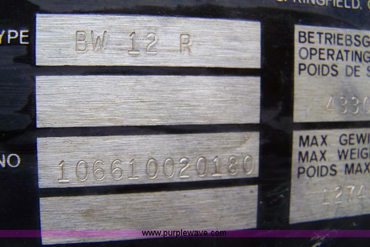 image for item 7365 1988 Bomag BW12R rubber tire roller