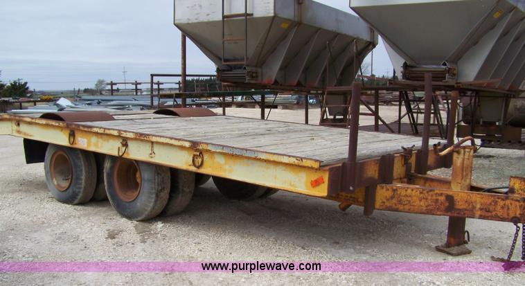 image for item 7385 1973 Wisconsin 20' tilt trailer