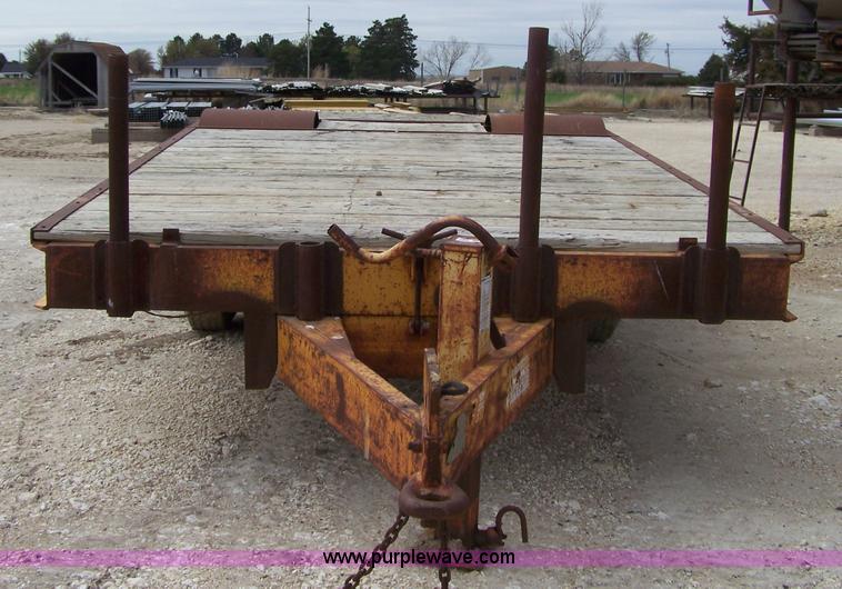 image for item 7385 1973 Wisconsin 20' tilt trailer