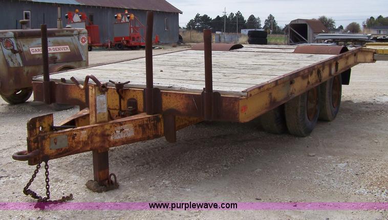 image for item 7385 1973 Wisconsin 20' tilt trailer